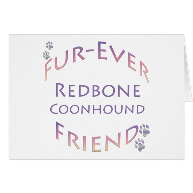 Redbone Coonhound Furever Friend (Front Horizontal)