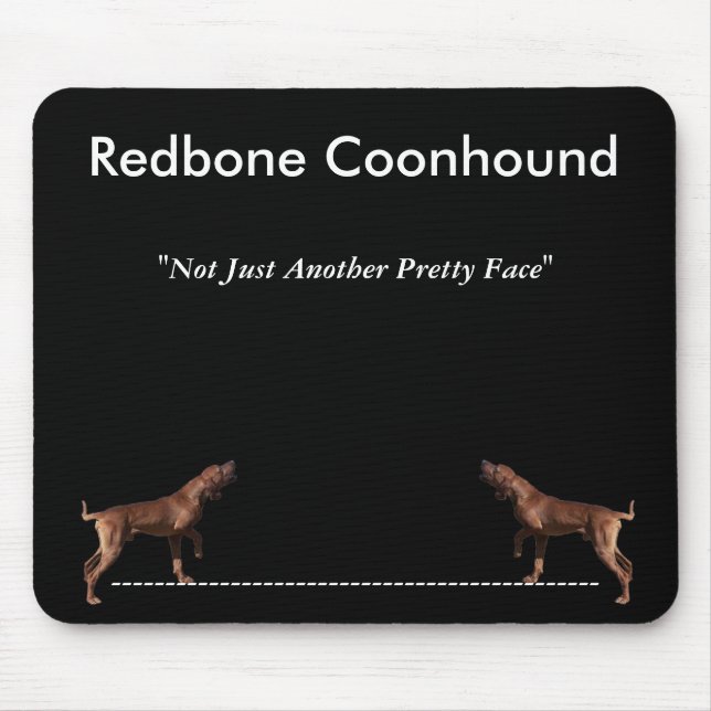 Redbone Coonhound Mouse Pad (Front)