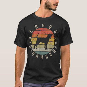 Redbone Coonhound Paw Vintage Retro Dad Mum Women T-Shirt