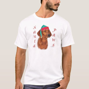 Redbone Coonhound Santa Paws T-Shirt