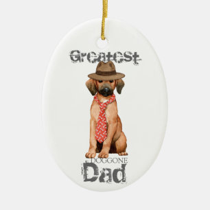 Redbone Dad Ceramic Ornament