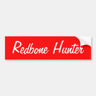 Redbone Hunter Bumper Sticker