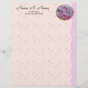 Redbud Tree Blossoms Letterhead