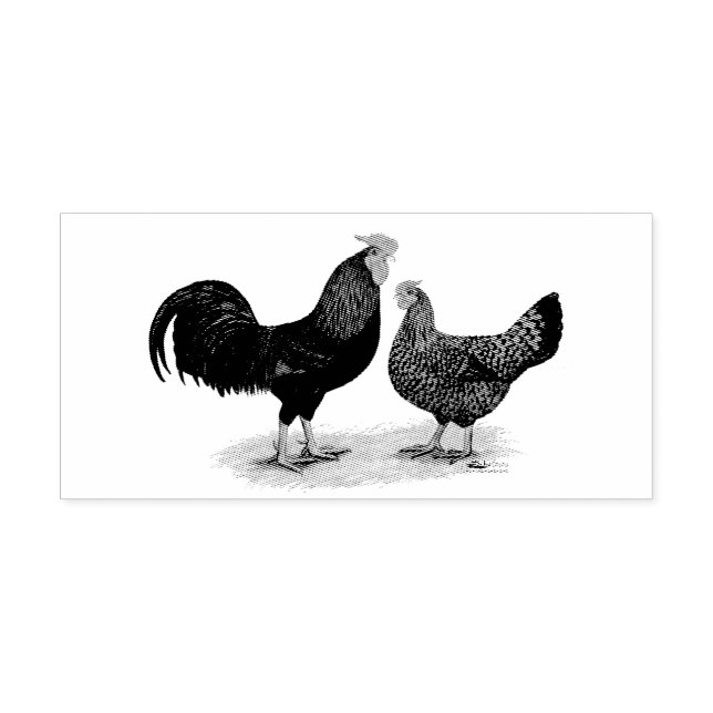 Redcap Chickens Self-inking Stamp (Design)