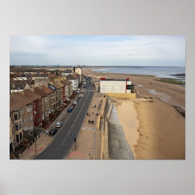 Redcar Beach from the Beacon Poster (Front)