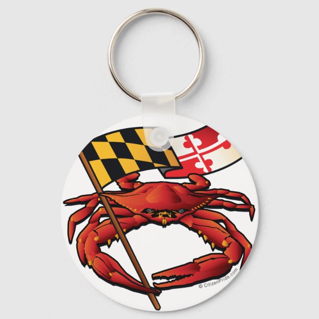 RedCrab_MD_banner.ai Key Ring (Front)