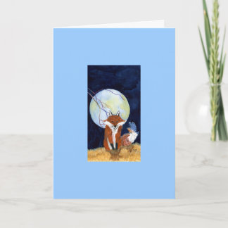 Redd-and-bluebird Card