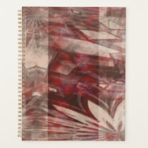reddish abstract design Planner
