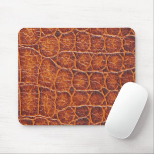 Reddish Alligator Skin Print Mouse Pad