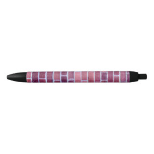Reddish-Brownish Brick Wall Black Ink Pen