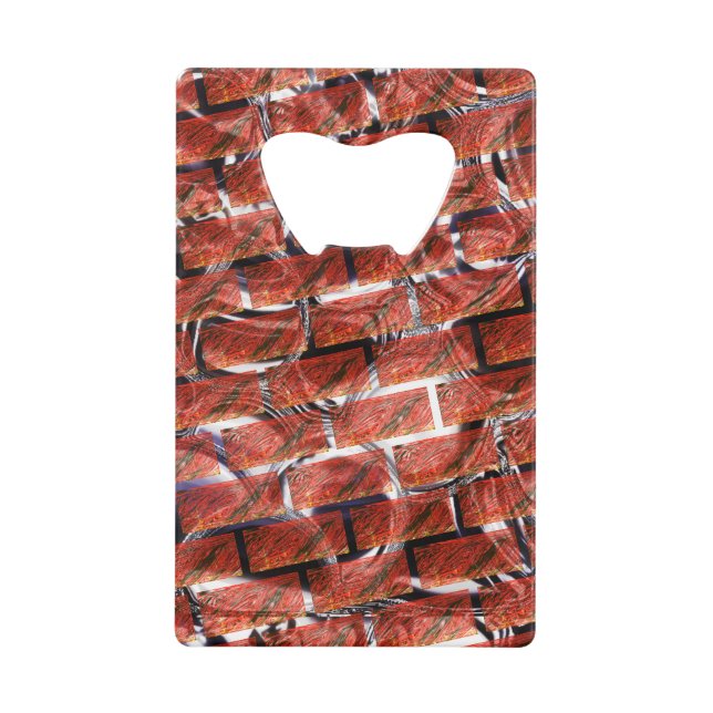Reddish, bubbles on grid or brick effect? Metallic (Front)