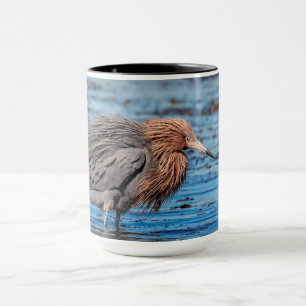 Reddish Egret on North Beach Mug