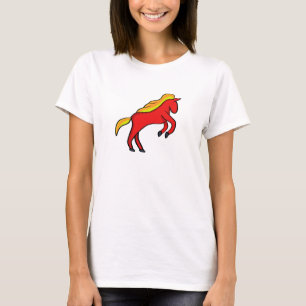 Reddish horse with fiery tones in the mane T-Shirt