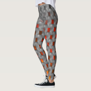 Reddish image up grey plates, rectangular shapes leggings