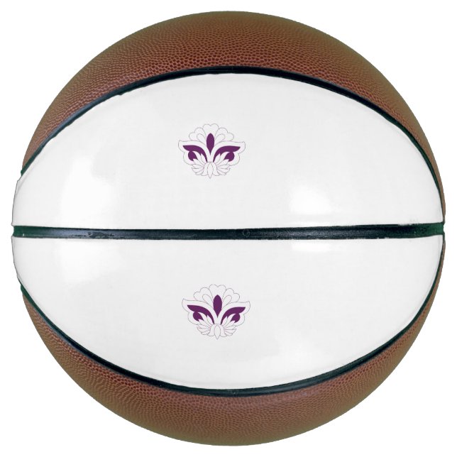 Reddish Magenta decorative Basketball (Front)