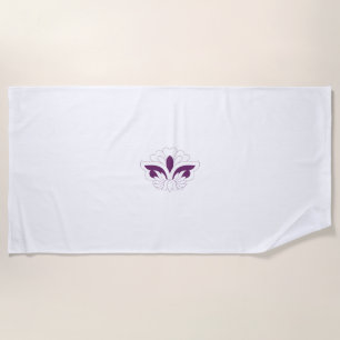 Reddish Magenta decorative Beach Towel