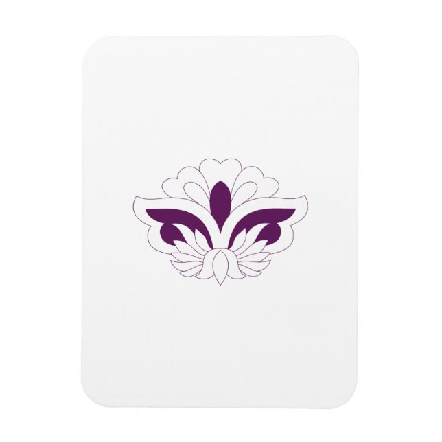 Reddish Magenta decorative Magnet (Vertical)