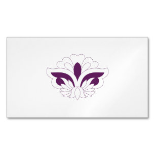 Reddish Magenta decorative Magnetic Business Card
