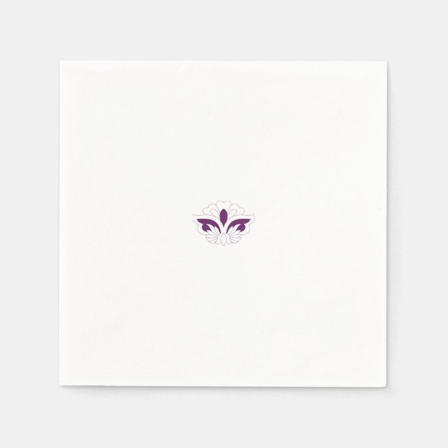 Reddish Magenta decorative Napkin (Front)