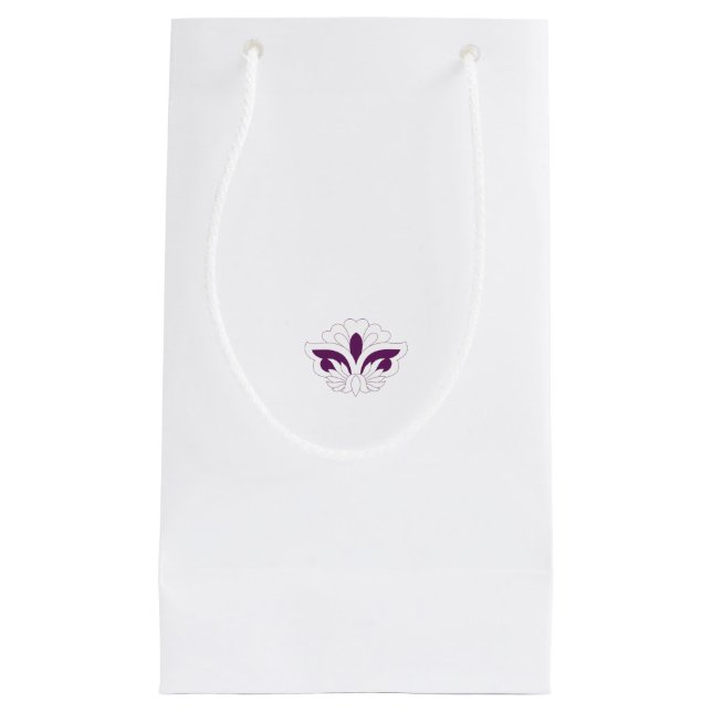 Reddish Magenta decorative Small Gift Bag (Front)