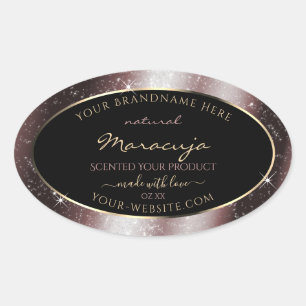 Reddish Metal Sparkle Glitter Frame Product Label