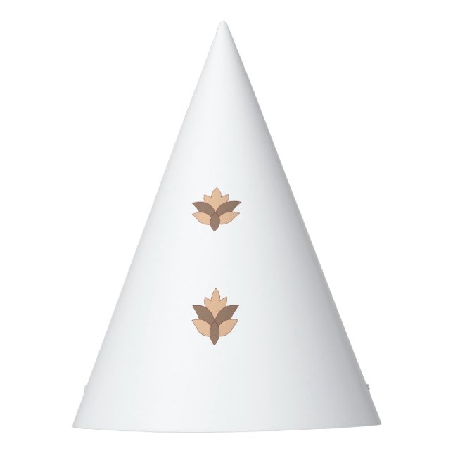 Reddish Orange, Orange language Party Hat (Front)