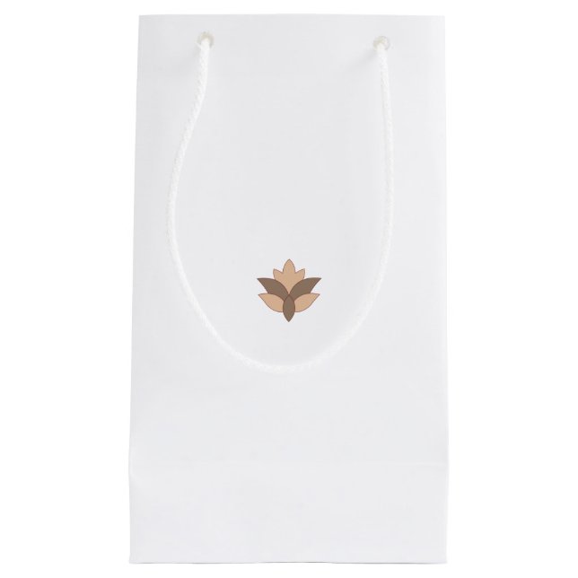 Reddish Orange, Orange language Small Gift Bag (Front)