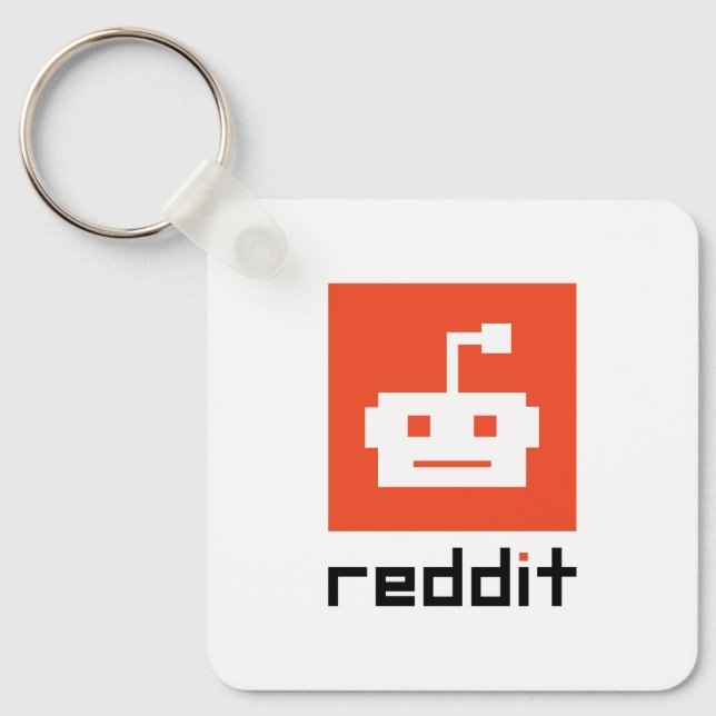 Reddit Logo  Key Ring (Front)