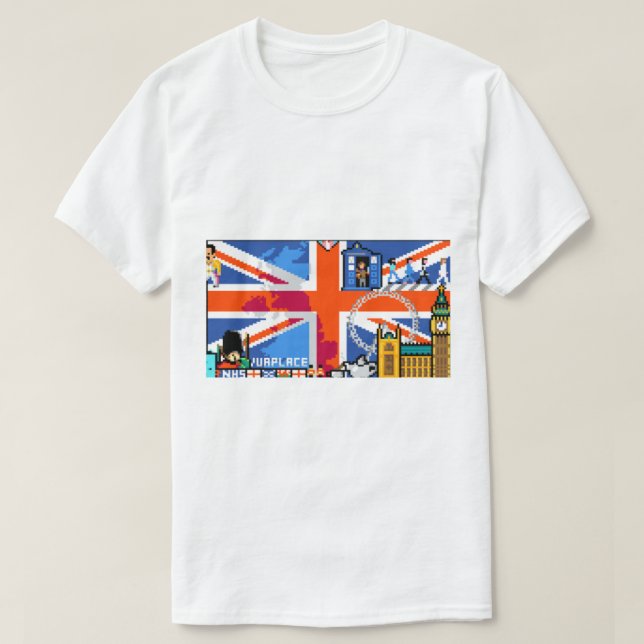 Reddit R place England Flag   T-Shirt (Design Front)