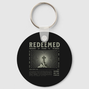 Redeemed Cross Christian Easter Ephesians Men Wome Key Ring