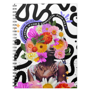 Redeemed + Crowned Inspirational Christian Art Notebook