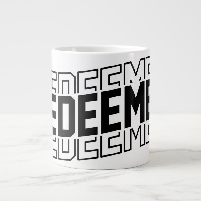 Redeemed Psalm 107:2 Large Coffee Mug (Front)