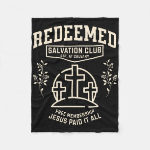 Redeemed Salvation Club Christian Social Club East Fleece Blanket