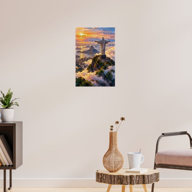 Redeemer Above the Clouds Poster (Living Room 3)
