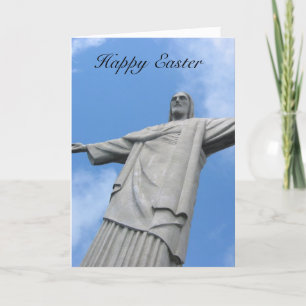 redeemer easter statue holiday card