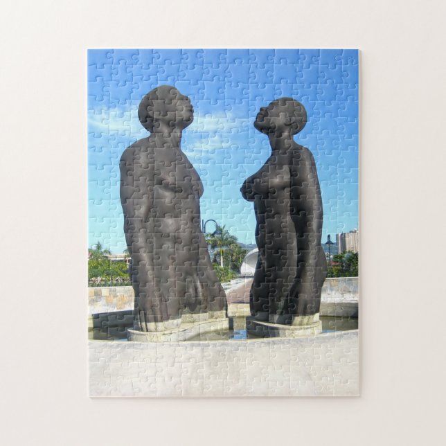 Redemption Statue Jamaica. Jigsaw Puzzle (Vertical)