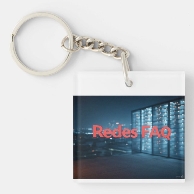 Redes FAQ Key Ring (Front)