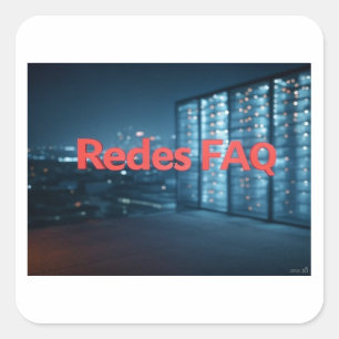 Redes FAQ Square Sticker