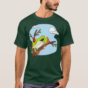 Redeyed Frog Hanging Upside Down From A Branch T-Shirt