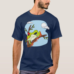 Redeyed Frog Hanging Upside Down From A Branch T-Shirt