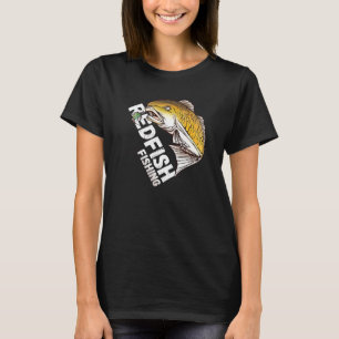 Redfish Artwork Apparel Flies Shrimp Fly Fishing T-Shirt