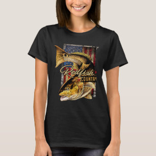 Redfish Country Saltwater Fishing T Shirt