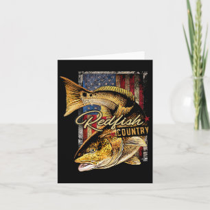 Redfish Country Saltwater Fishing T Shirt Card