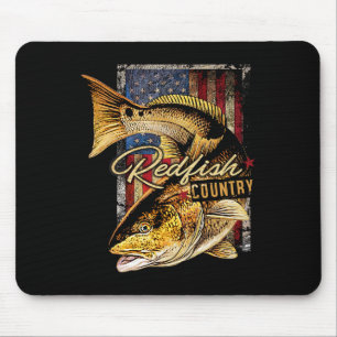 Redfish Country Saltwater Fishing T Shirt Mouse Pad