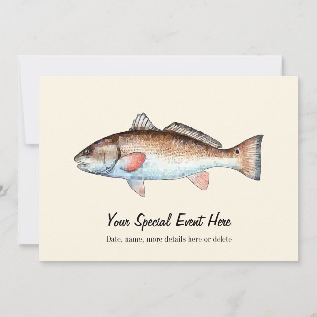 Redfish Event Invitations (Front)