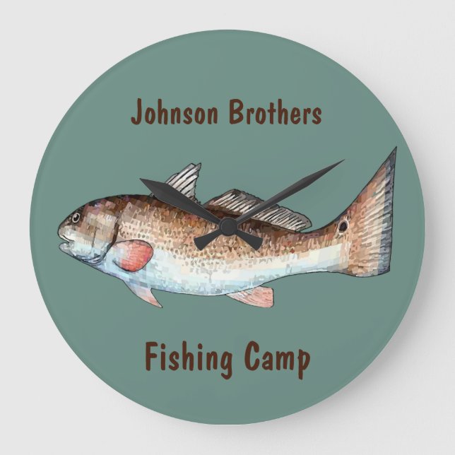 Redfish Large Clock (Front)