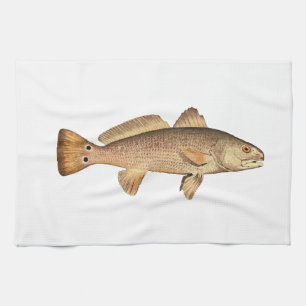 Redfish Logo Tea Towel