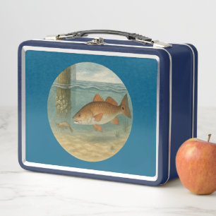 Redfish Metal Lunchbox