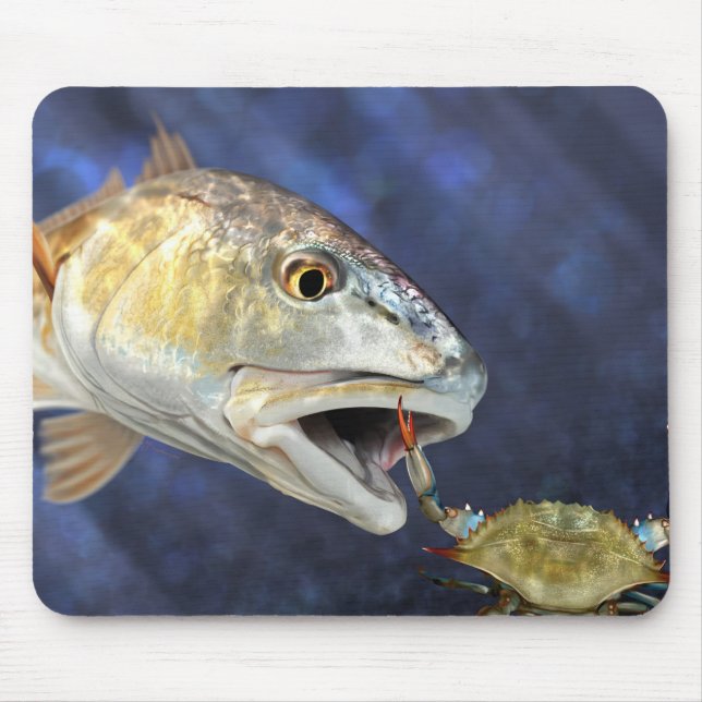 Redfish Strike Mouse Pad (Front)