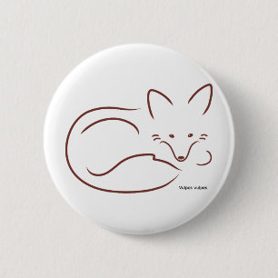 RedFox 6 Cm Round Badge